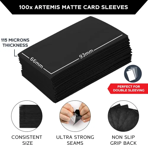 Vista 3 de Quiver Time Paquete de cartas coleccionables negras para cartas coleccionables y fundas para cartas, compatible con Magic: The Gathering Cards