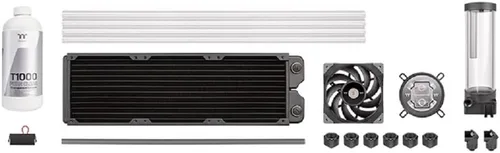 Vista 6 de Thermaltake Pacific C240 Ddc Res/Pump 5V Sincronización de placa base Radiador de cobre PETG Tubo duro Kit de refrigeración por agua CL-W242-CU12SW-A