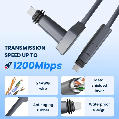Vista 3 de Starlink - Cable de repuesto Starlink para satélite rectangular V2, kit de extensión de cable satelital Starlink para accesorios Gen 2