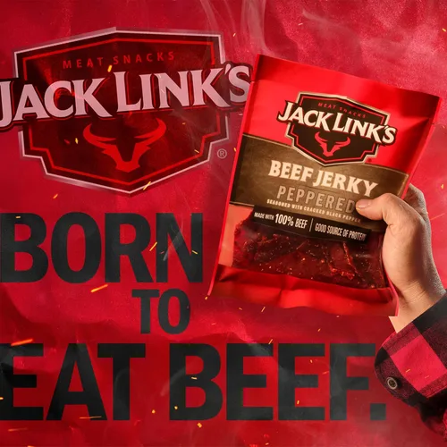 Vista 5 de Jack Link's Carne Crujiente de Res, con Pimienta, Bolsa Grande de Media Libra - Bocadillo de Carne Sabroso, Snacks de Proteína Listos para Comer