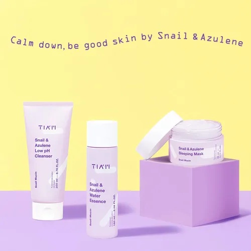 Vista 8 de TIA'M Snail&Azulene Limpiador de pH bajo, 6.76 onzas líquidas, limpiador facial suave diario con mucina de caracol, adecuado para pieles sensibles