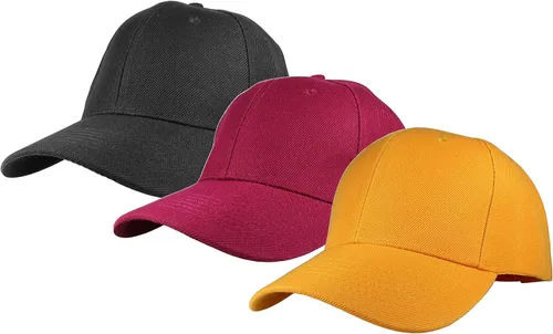 Vista 76 de Gelante - Gorra lisa de béisbol ajustable con correa trasera (3 unidades)