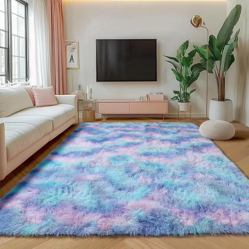 Vista 130 de ONASAR - Alfombra de pasillo negra de 2 x 6 pies, esponjosa, lavable, ultrasuave, afelpada, peluda, tapete para bebés, dormitorio de niños, armario