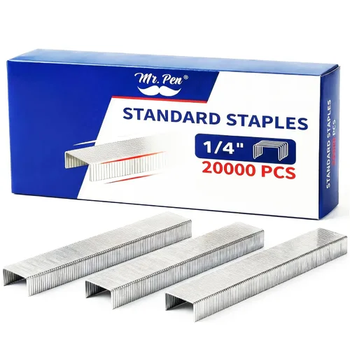 Vista 10 de Mr. Pen - Grapas para grapadora, 3000 grapas estándar, 1/4 pulgada, capacidad de 35 hojas (26/6) 35 Sheet Capacity (26/6), Ideal for Desk