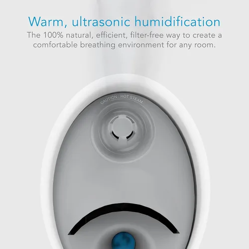 Vista 6 de Steamfast SF-920 Humidificador de niebla cálida y vaporizador de vapor con apagado automático, diseño sin filtros, listo para aceite esencial