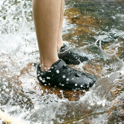 Vista 8 de deenor Adjustable Water Shoes for Men Quick Dry Wide Toe Aqua Shoes for Swim Beach Surf