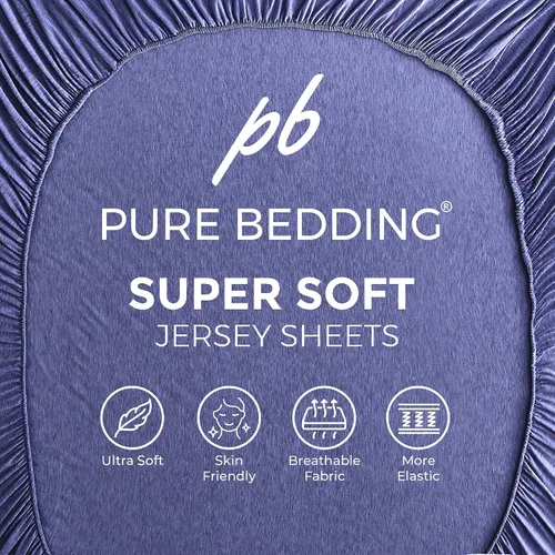 Vista 16 de Pure Bedding Juego de Sábanas Twin - Sábanas de Cama de Microfibra Ultra-Suave 1800 - Doble Cepillado - Bolsillos Profundos - Ajuste Fácil - Extra