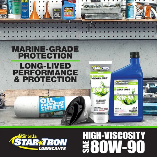 Vista 3 de STAR BRITE Star Tron Lubricante de engranajes de unidad inferior de alta viscosidad 80W90 - Inhibidores antidesgaste, óxido y corrosión, ideal