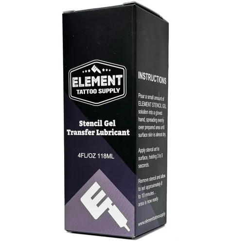 Vista 2 de Plantilla de tatuaje aplicador de gel loción 4 oz negro suave transferencia de plantilla limpia colocación de plantilla de larga duración Hold