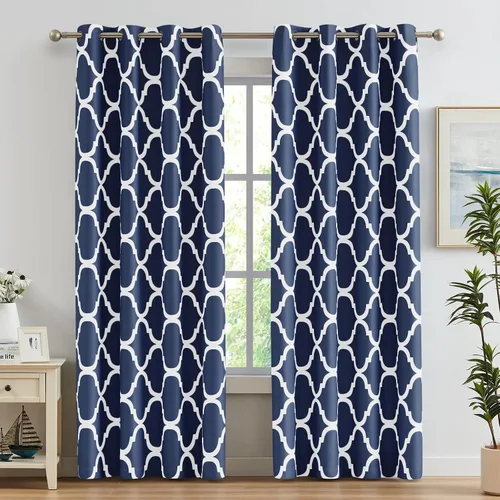 Vista 55 de Melodieux - Cortinas de bolsillo de moda marroquí para cocina, cafetería o baño, pequeñas ventanas