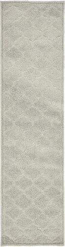 Vista 16 de Unique Loom Trellis Shag Collection - Alfombra de pasillo geométrica, moderna, marroquí, celosía, gris (2 x 7 pies)