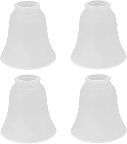 Vista 17 de Aspen Creative 23030-4 Pantalla de Vidrio para Ventilador de Techo Transicional de Alabastro en Forma de Campana con Accesorio de 2-1/8", 4-3/4