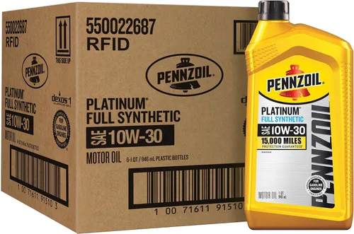 Vista 14 de Aceite de motor completamente sintético Platinum Full Synthetic 5W-30 de Pennzoil (1 unidad, 5 cuartos de galón)