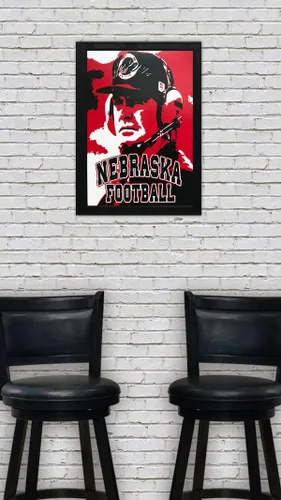 Vista 7 de Póster de Tom Osborne Nebraska Cornhuskers (13.0 x 18.9 in)