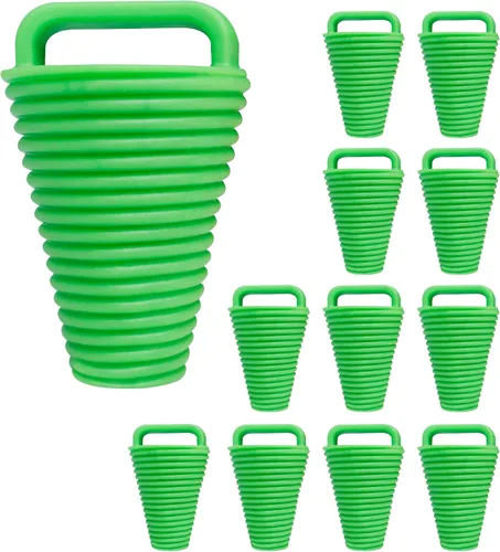 Vista 10 de 12 piezas Kayak Scupper Plug Kit TPE Scupper Tapones Agujeros de drenaje Tapón Bung con mango