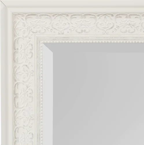 Vista 9 de Kate and Laurel Alysia - Espejo de pared rectangular con marco decorativo, 22.5 x 28.5 pulgadas, color blanco