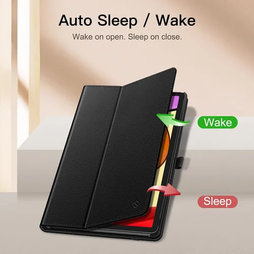 Vista 3 de Fintie Funda tipo folio para Amazon Fire Max 11 (13ª generación, versión 2023) – Funda plegable de piel vegana de primera calidad con soporte Negro