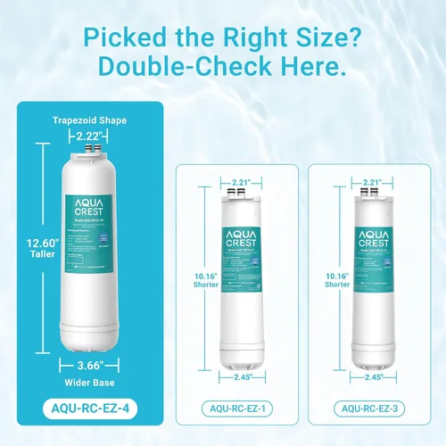 Vista 4 de AQUACREST RC 4 EZ-Change cartucho de repuesto de filtración de agua, compatible con todos los sistemas de filtro de agua Culligan EZ Change
