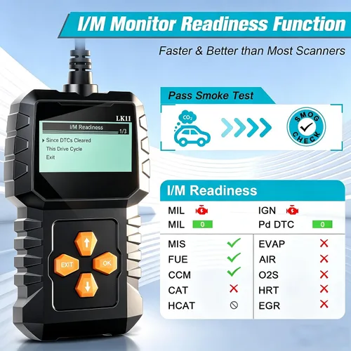 Vista 6 de Escáner OBD2 de Configuración Fácil Plug-Play: Lector de Códigos Profesional para Borrar y Restablecer Códigos de Error del Motor, Herramientas