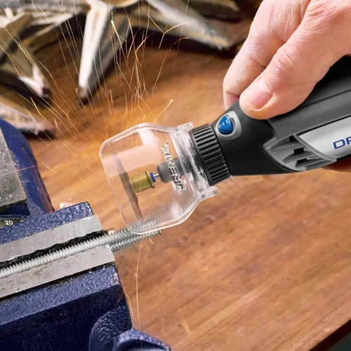 Vista 7 de Kit de fijación protectora para herramienta rotatoria Dremel A550 con 4 accesorios