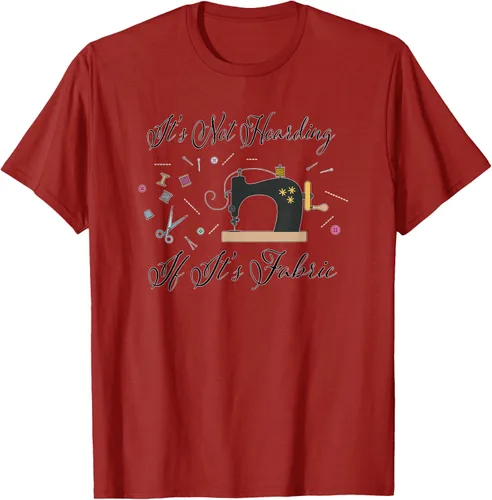 Vista 74 de It's Not Hoarding If Its - Camiseta de costura para acolchado, Blanco, S