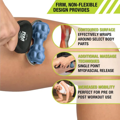 Vista 4 de Pro-Tec Athletics Rollers, RM Extreme, RM Extreme Mini Roller, Cryosteel Ice Roller, Portable Roller, Deep Tissue Massage, Muscle Relief, Hamstring