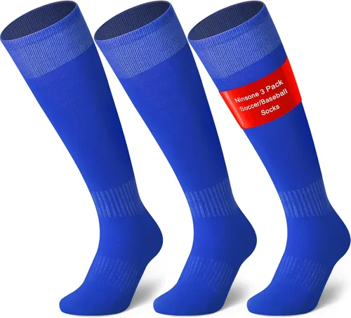 Vista 7 de 3 pares de calcetines de béisbol y sóftbol para jóvenes, niños, niñas, hombres y mujeres, calcetines de fútbol