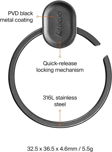 Vista 5 de orbitkey Ring V2 Quick Release Key Ring