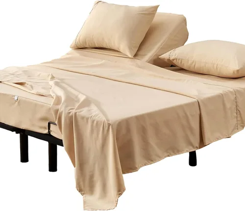 Vista 14 de Kingnex Sábanas de sofá cama individual para sofá cama extraíble de 36 x 72 pulgadas, microfibra suave de doble cepillado 1800, 3 piezas incluyen 1