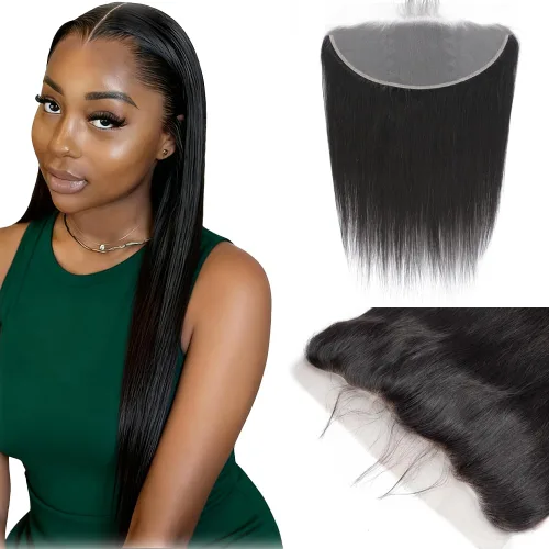 Vista 28 de CHEEON Frontal de encaje HD de 13 x 4 de 12 pulgadas, cabello humano brasileño ondulado con cierre frontal de encaje, 100% cabello humano virgen sin
