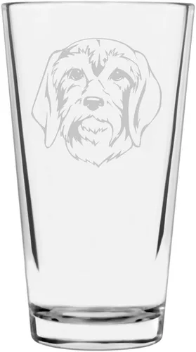 Vista 420 de Podenco Canario - Vaso de pinta de 16 onzas con temática de perro personalizado