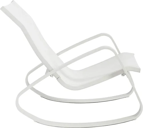 Vista 7 de Modway EEI-3180-WHI-WHI-SET - Juego de 2 sillas mecedoras de malla para patio al aire libre, color blanco