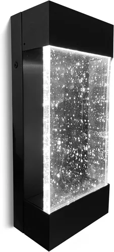 Vista 8 de Ciata Iluminación de aplique de pared – LED integrado que refleja la iluminación blanca cálida a través de cristal de burbujas – Lámpara de pared