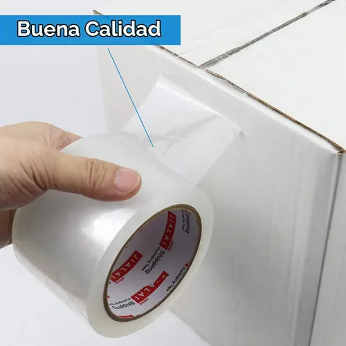 Vista 5 de JIALAI HOME Cinta de embalaje resistente de 3 pulgadas, 6 rollos, total 360 yardas - 3 pulgadas x 65 yardas, 2.4 mil de grosor, cinta de embalaje