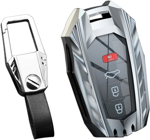 Vista 74 de Funda para Llavero Audi, Llavero, Protección de Aleación de Zinc Funda para Llave de Automóvil para A3 A4 A5 A6 Q7 Q5 TTS SQ5 R8 RS4 RS5 S5