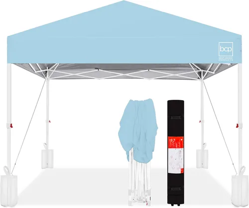 Vista 44 de Best Choice Products Carpa Toldo Desplegable de 10x10 pies para Instalación de 1 Persona, Refugio Portátil Instantáneo con Botón de 1 Toque