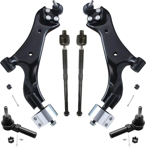 Vista 30 de Detroit Axle - Kit de extremo delantero para Chrysler 300 Dodge Charger 2011-2023 Challenger, 2 Lower Rearward Control Arms 2 Outer Tie Rods 2