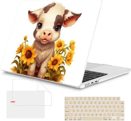 Vista 12 de Mektron Funda para MacBook Air 2026 de 15 pulgadas M5 A3448 compatible con M4 A3241 /M3 A3114/M2 A2941 cubierta rígida de plástico impreso