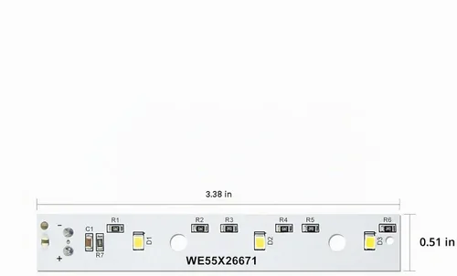 Vista 2 de Luz LED de repuesto para refrigerador GE WR55X26671 PS11767930 AP6035586