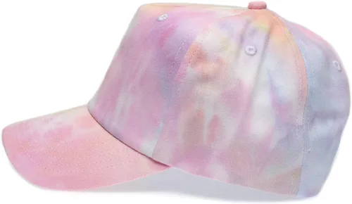 Vista 3 de Billy Hoyle - Gorra de béisbol con diseño de teñido anudado color blanco