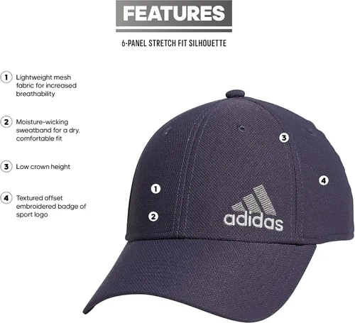 Vista 2 de adidas Gorra elástica estructurada Release 3 para hombre