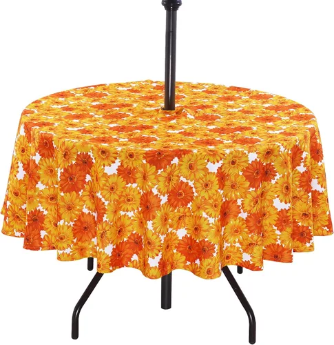 Vista 14 de Poise3EHome - Mantel impermeable antiderrames para exteriores e interiores, para camping, picnic, té de la tarde, asados, flores