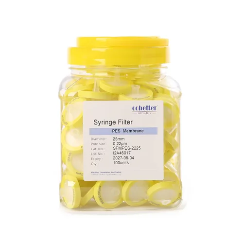 Vista 12 de Paquete de 100 Filtros de Jeringa PTFE para Laboratorio Filtros de Filtración Hidrofóbica Tamaño de Poro 0.22μm Diámetro 13mm No estéril Rojo
