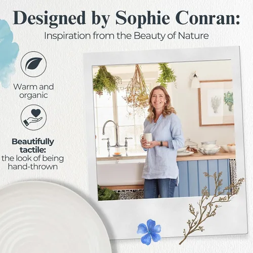 Vista 5 de Portmeirion Sophie Conran - Soporte para tartas, mini, color blanco