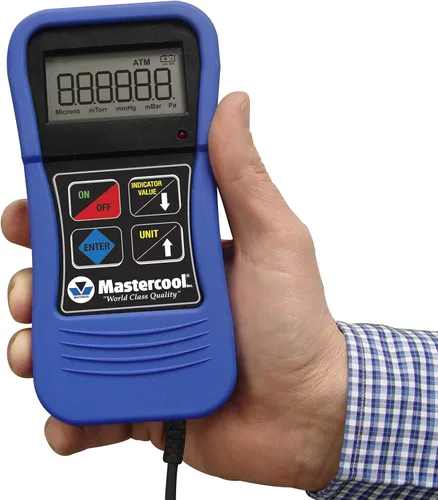 Vista 4 de Mastercool (98061) - Manómetro digital azul estuche de estuche moldeado por soplado.