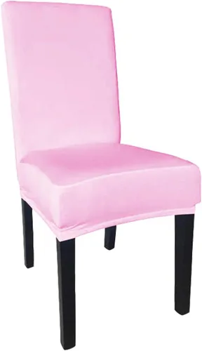 Vista 5 de Funda protectora de tela de elastano elástica extraíble y lavable para silla de comedor (color aguamarina, 6)