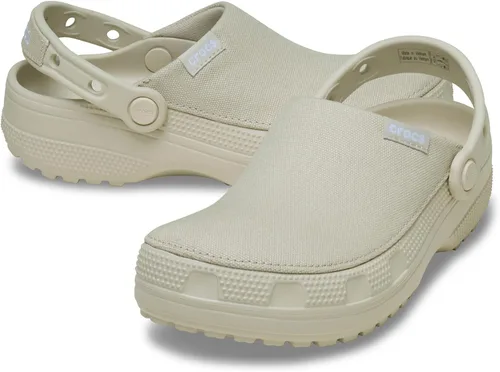 Vista 7 de Crocs Zuecos clásicos de lona elaborados unisex para hombres y mujeres