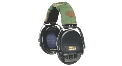 Vista 3 de MSA Safety 10034487 - Orejeras montadas en sombrero, 25 dB, gris/verde
