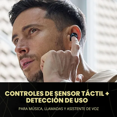 Vista 3 de Technics Auriculares Bluetooth inalámbricos de alta fidelidad prémium con cancelación de ruido avanzada, conectividad multipunto de 3 dispositivos