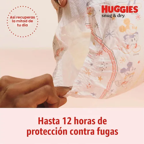 Vista 2 de Pañales para bebé Huggies Snug & Dry, tamaño recién nacido, 108